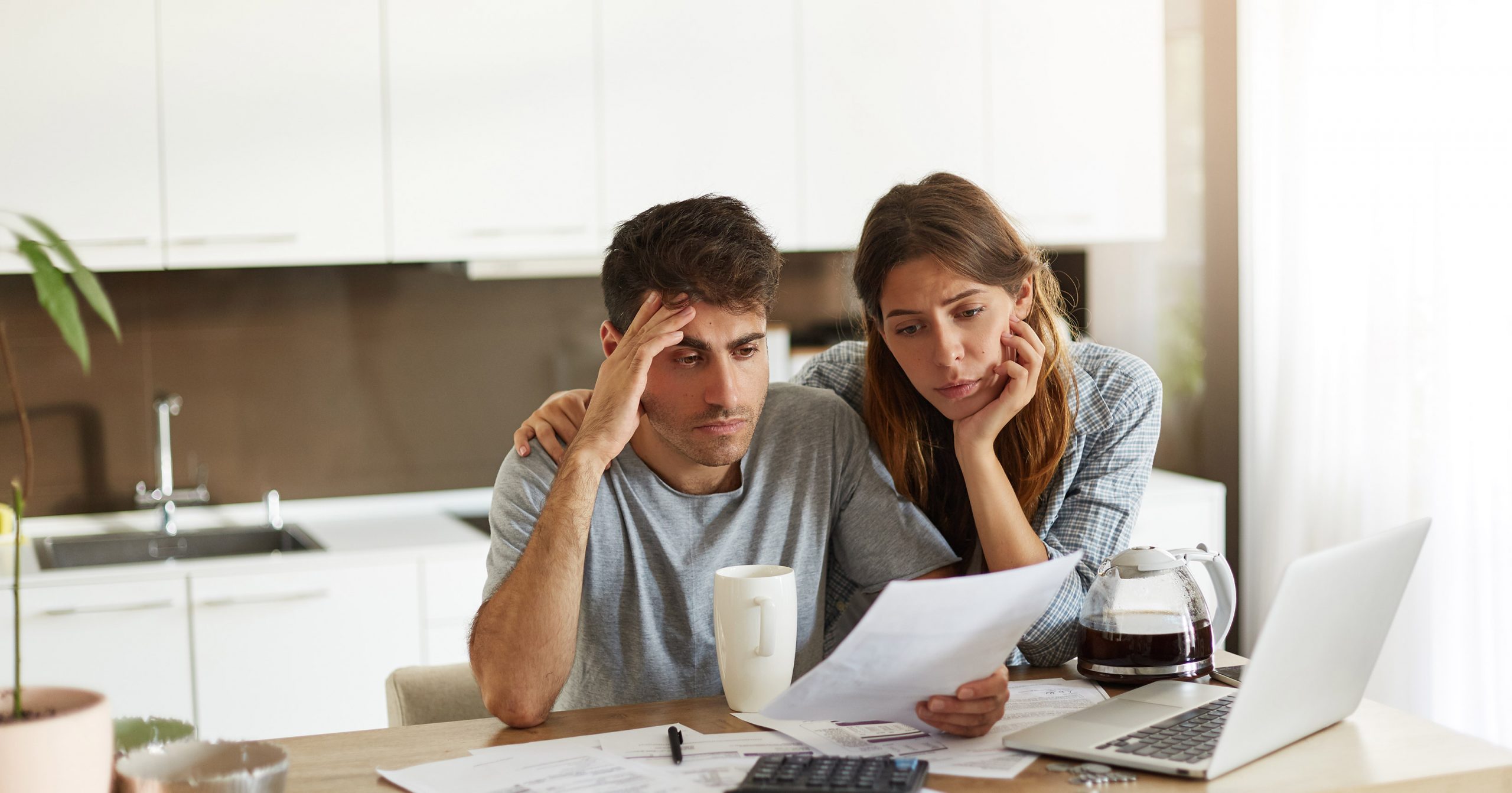 Couple Struggling with Taxes